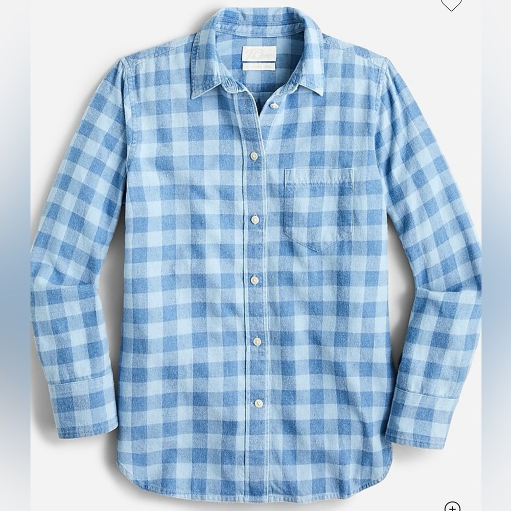 Women’s Blue Plaid Shirt